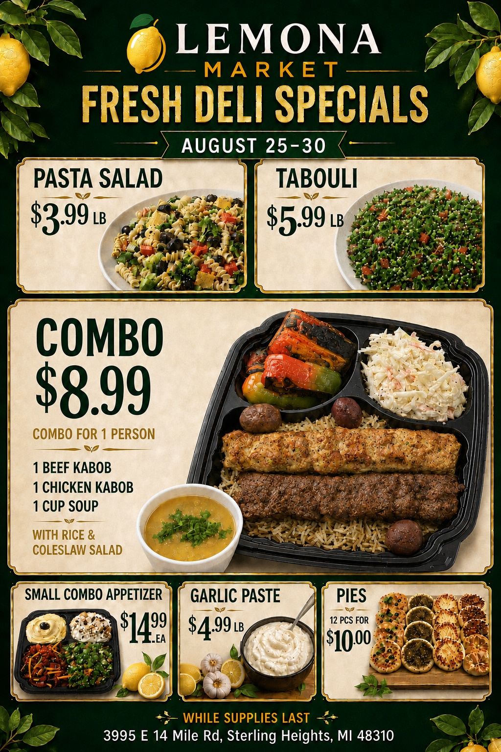Lemona Supermarket Weekly Ad August 25 - 30, 2026