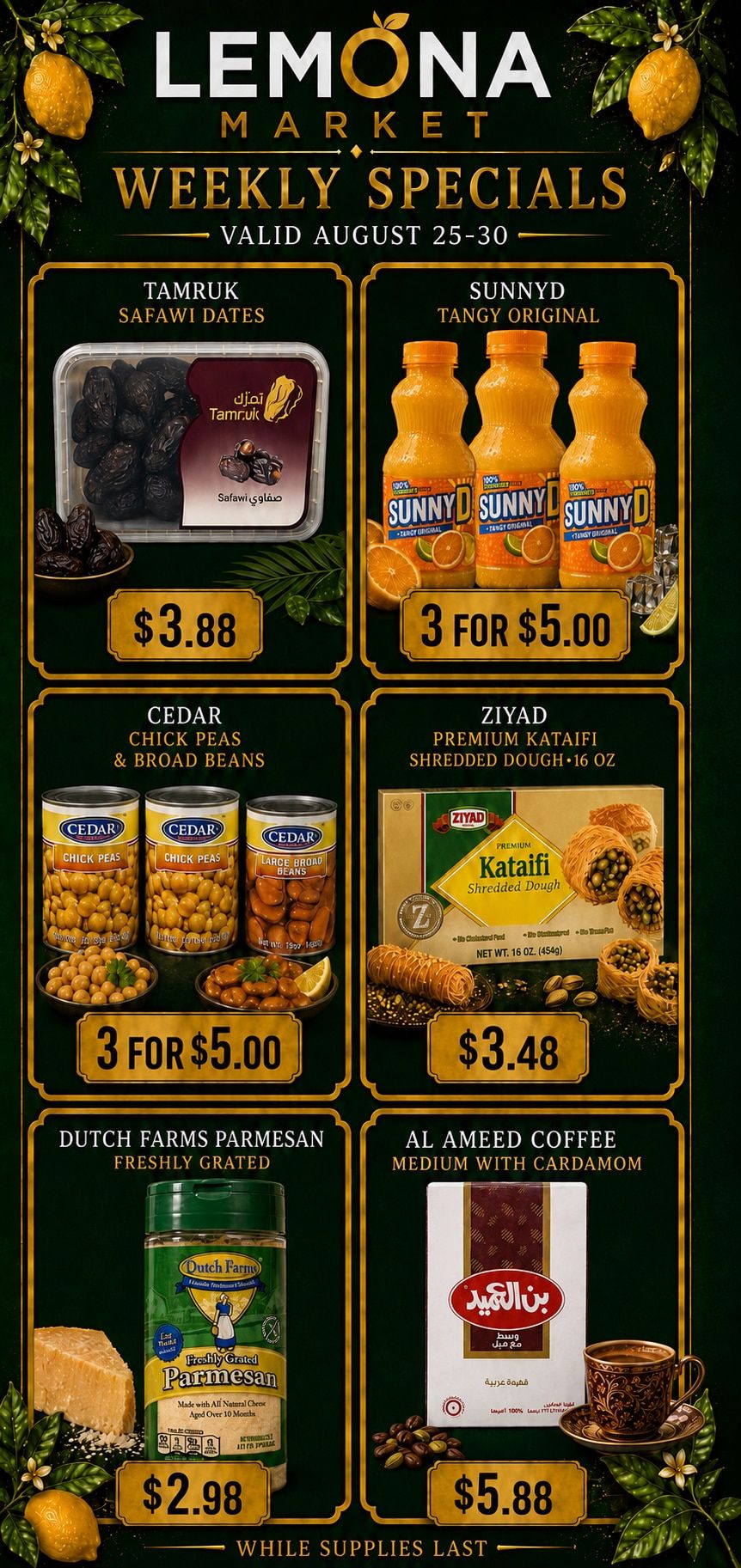 Lemona Supermarket Weekly Ad August 25 - 30, 2026