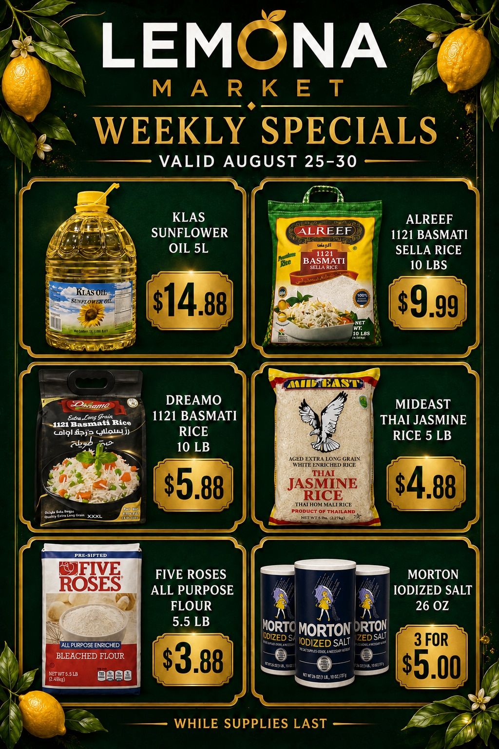 Lemona Supermarket Weekly Ad August 25 - 30, 2026