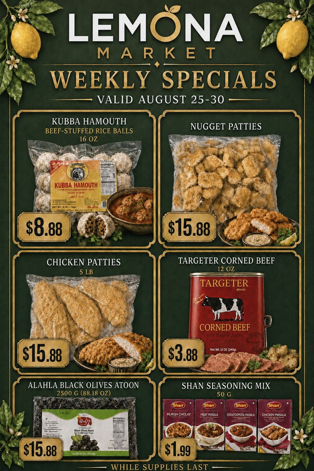 Lemona Supermarket Weekly Ad August 25 - 30, 2026