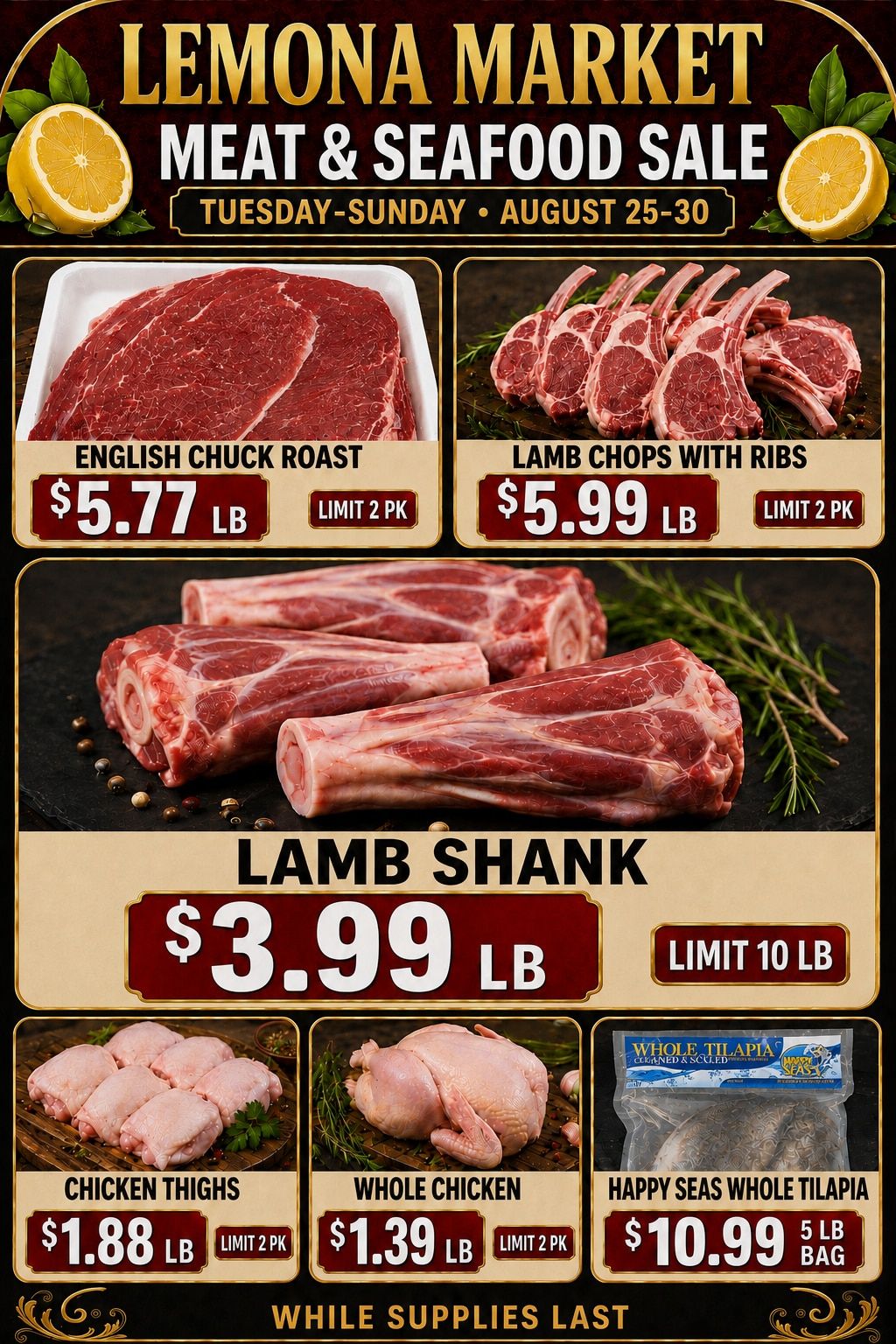 Lemona Supermarket Weekly Ad August 25 - 30, 2026