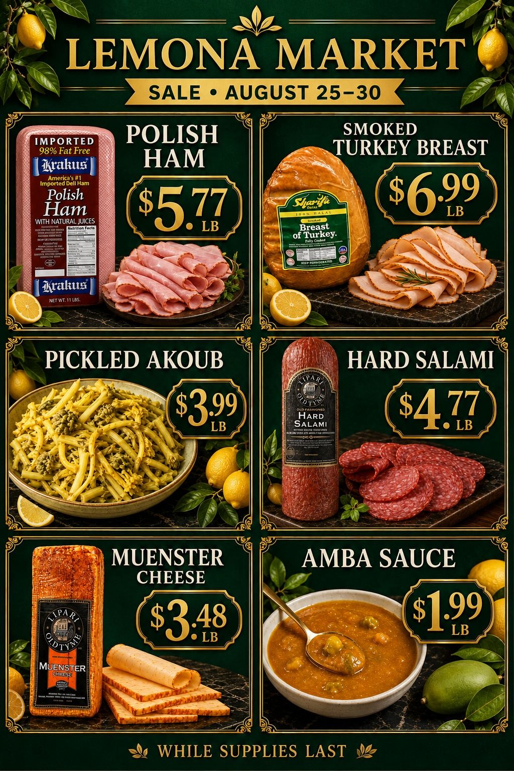 Lemona Supermarket Weekly Ad August 25 - 30, 2026