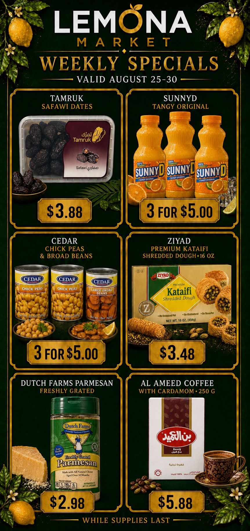 Lemona Supermarket Weekly Ad August 25 - 30, 2026