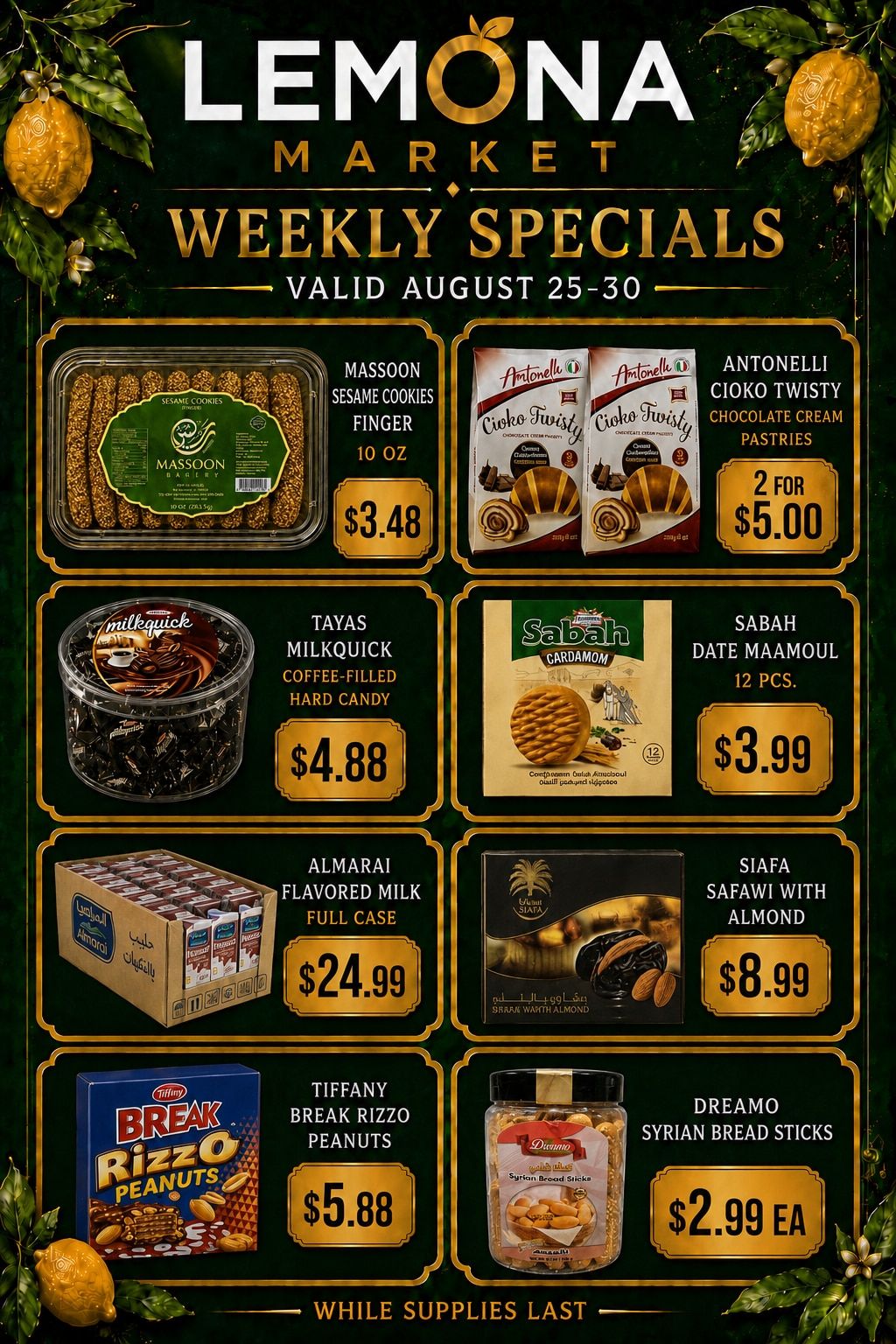 Lemona Supermarket Weekly Ad August 25 - 30, 2026