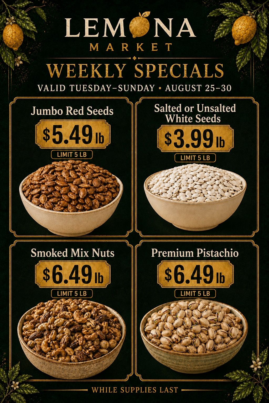 Lemona Supermarket Weekly Ad August 25 - 30, 2026