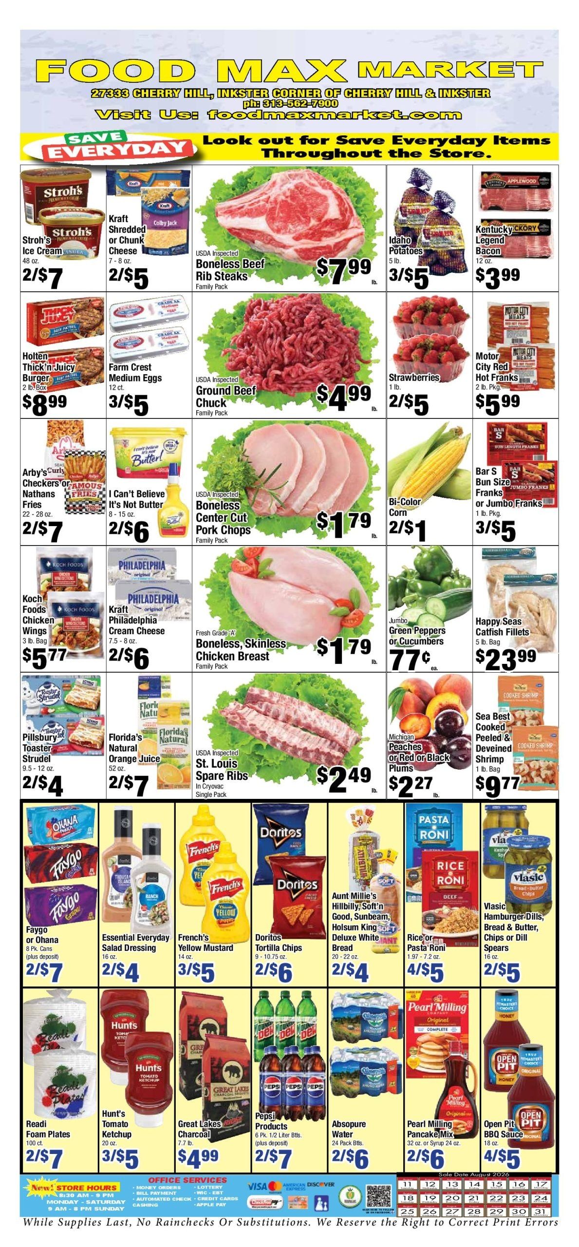 Food Max Market Weekly Ad August 11 - 31, 2026
