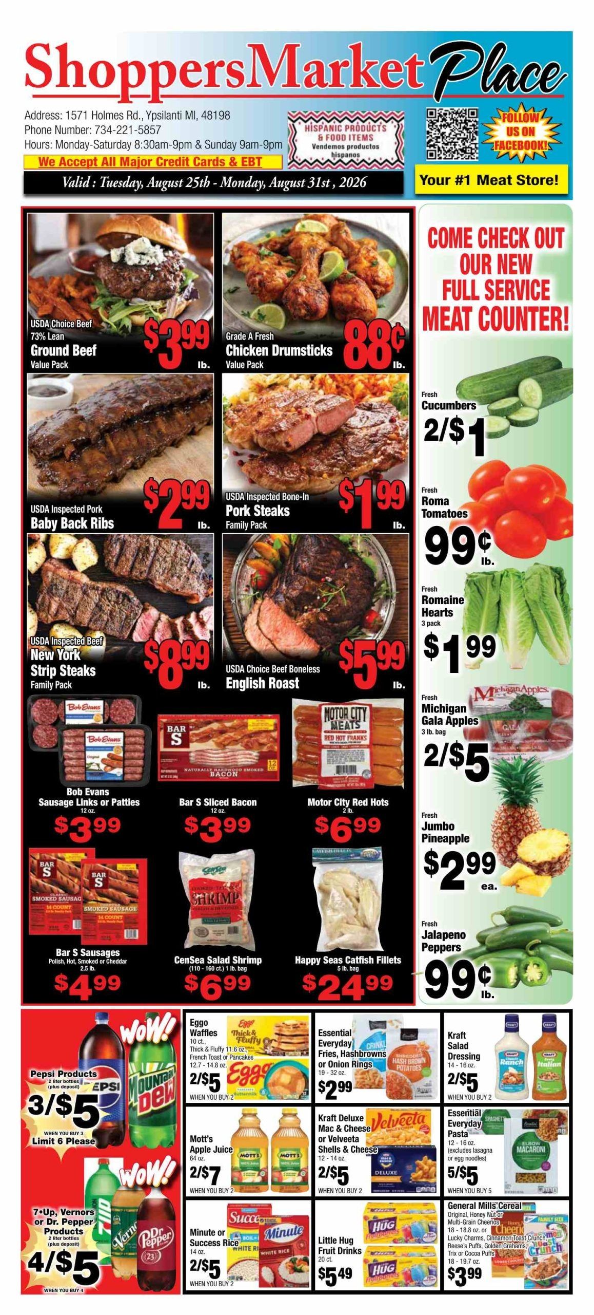 Shoppers Market Place Weekly Ad August 25 - 31, 2026