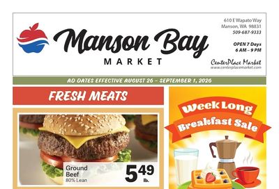 Manson Bay Market Weekly Ad August 26 - September 1, 2026