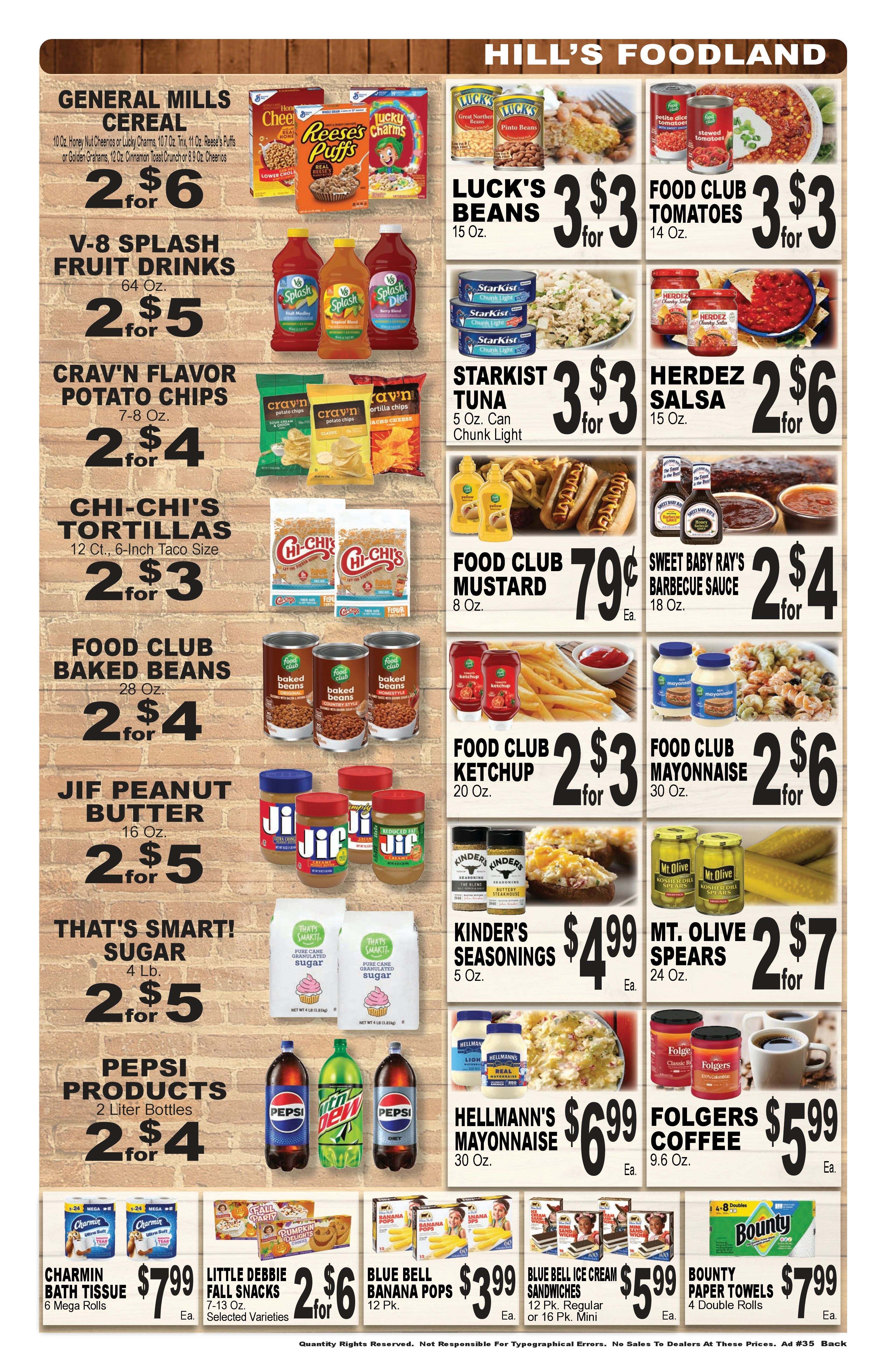 Hill's Foodland (851 Park Road, Pleasant Grove, AL) Weekly Ad August 24 - 30, 2026