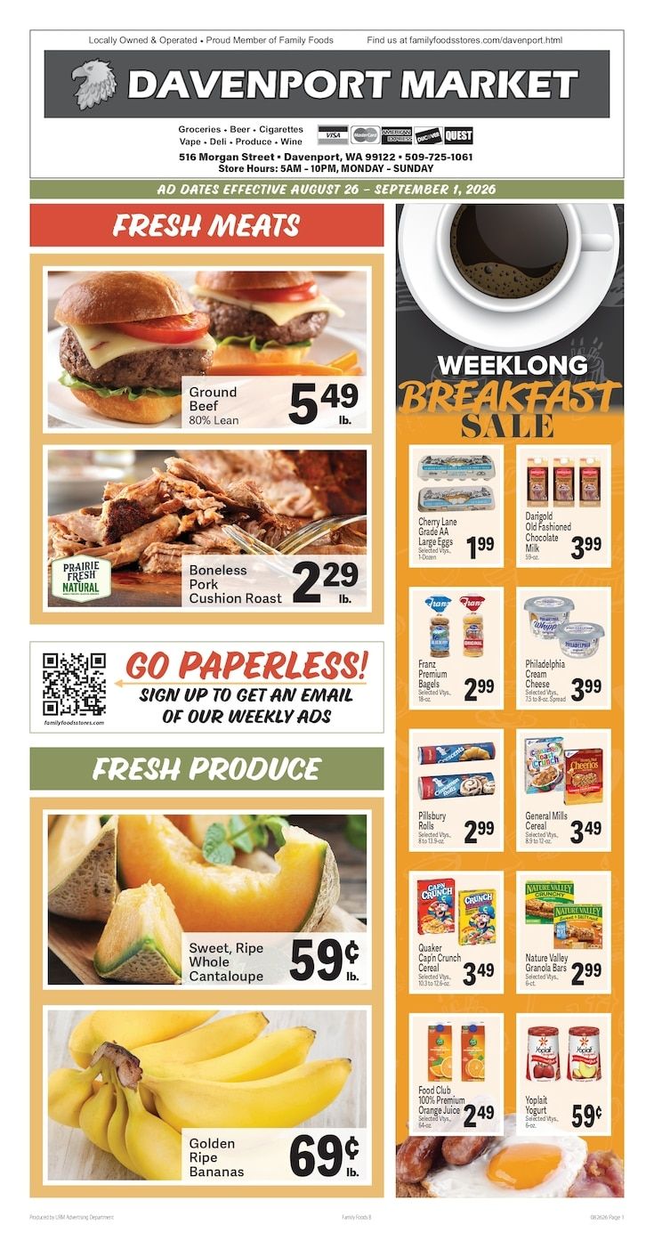 Davenport Market Weekly Ad August 26 - September 1, 2026