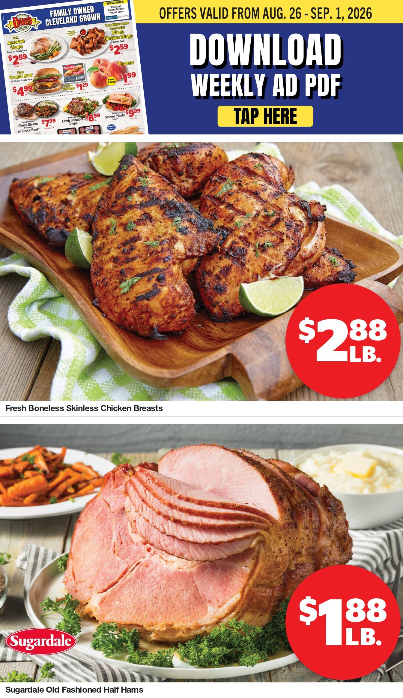 Dave's Markets Weekly Ad August 26 - September 1, 2026
