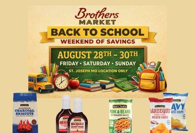 Brothers Market (St. Joseph, MO) 3 Day Sale Weekly Ad August 28 - 30, 2026