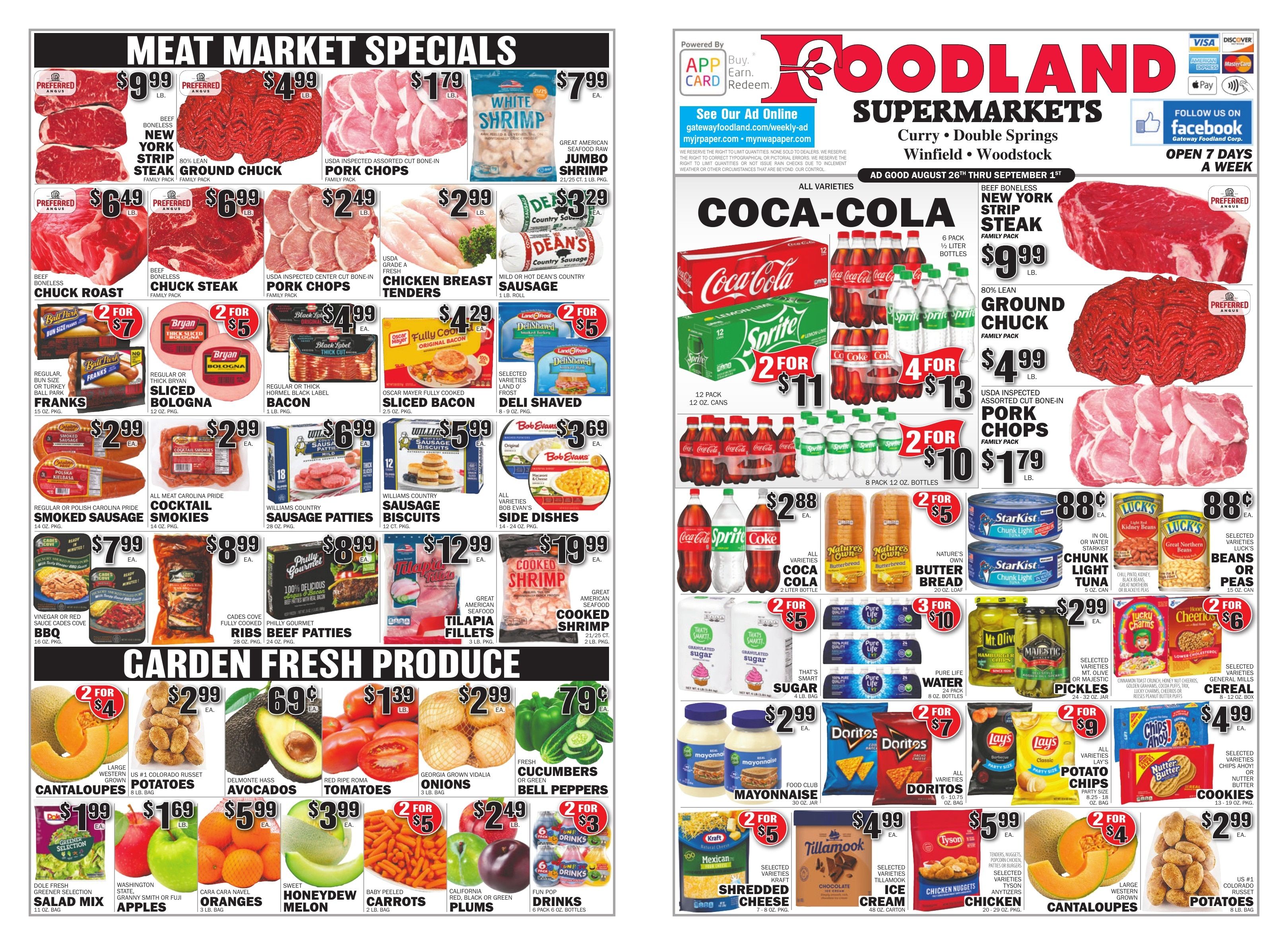 Gateway Foodland (Alabama) Weekly Ad August 26 - September 1, 2026