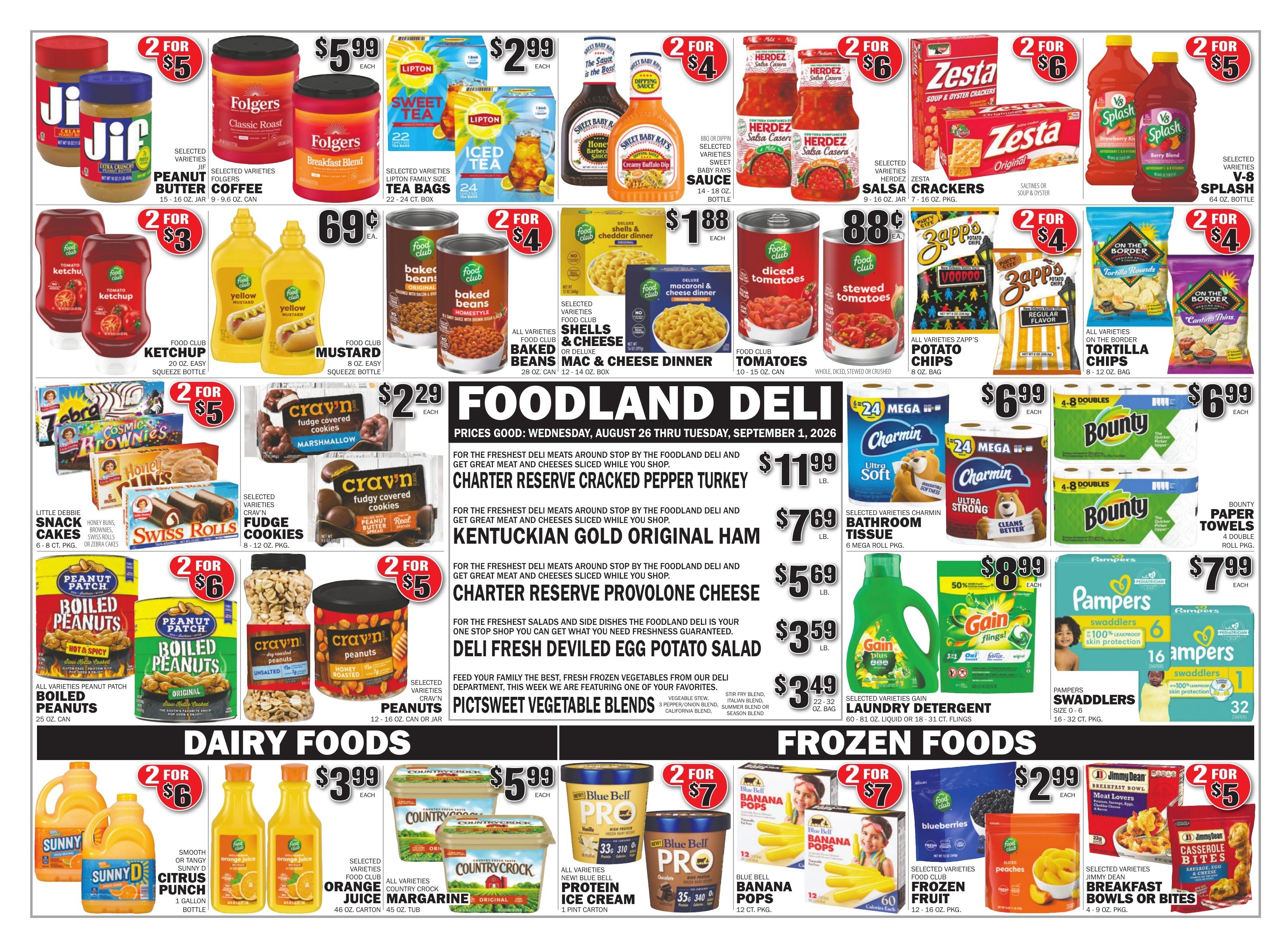 Gateway Foodland (Moulton, AL) Weekly Ad August 26 - September 1, 2026