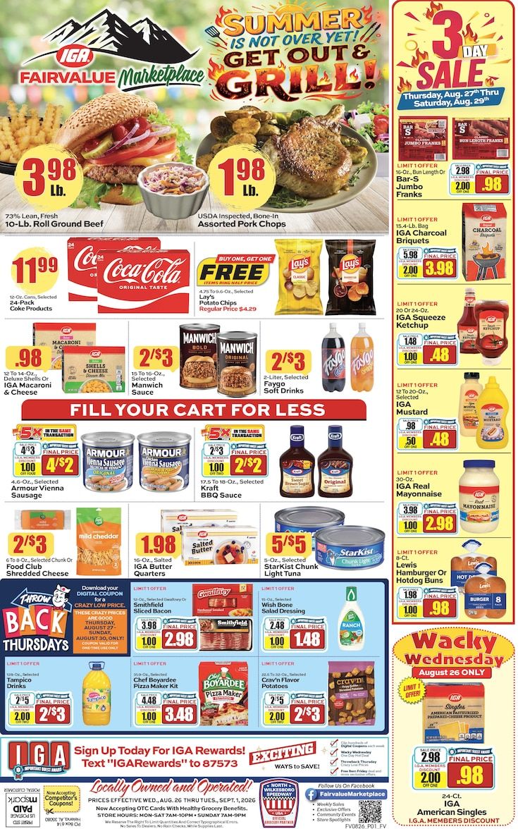 Fairvalue Marketplace Weekly Ad August 27 - 30, 2026
