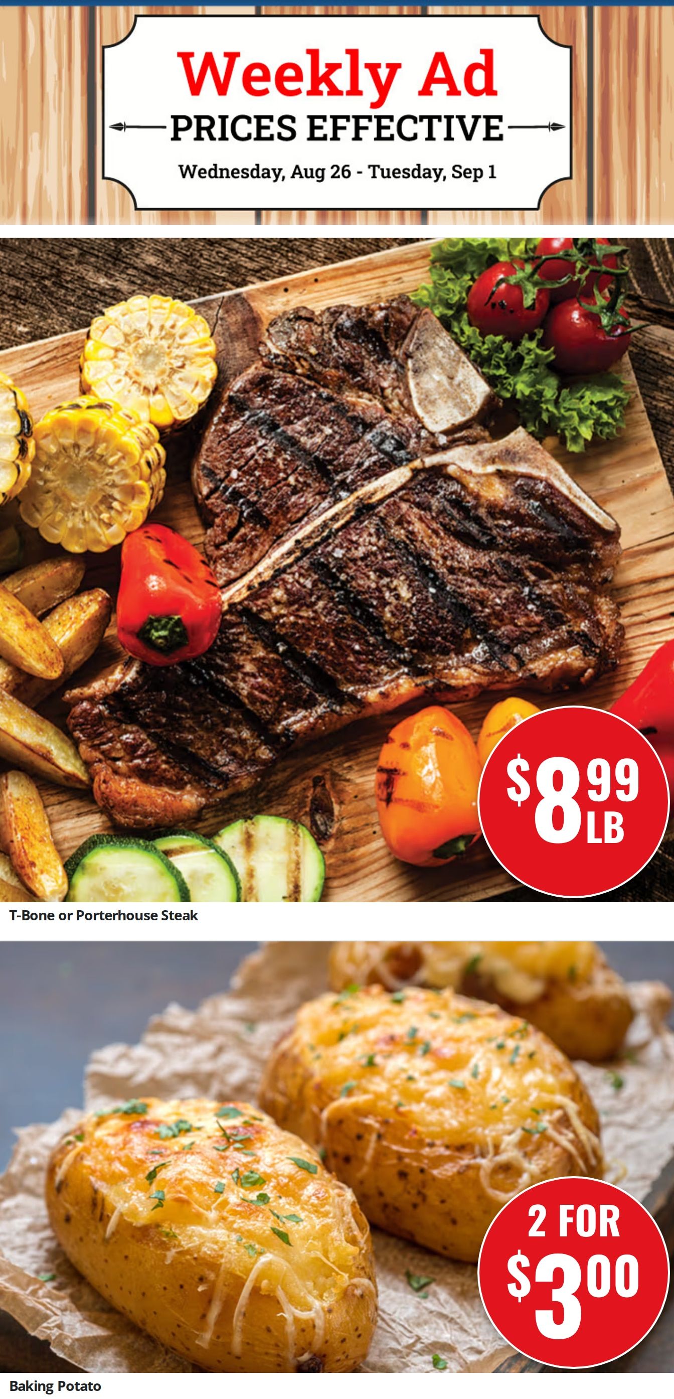 Old Town Family Markets Weekly Ad August 26 - September 1, 2026