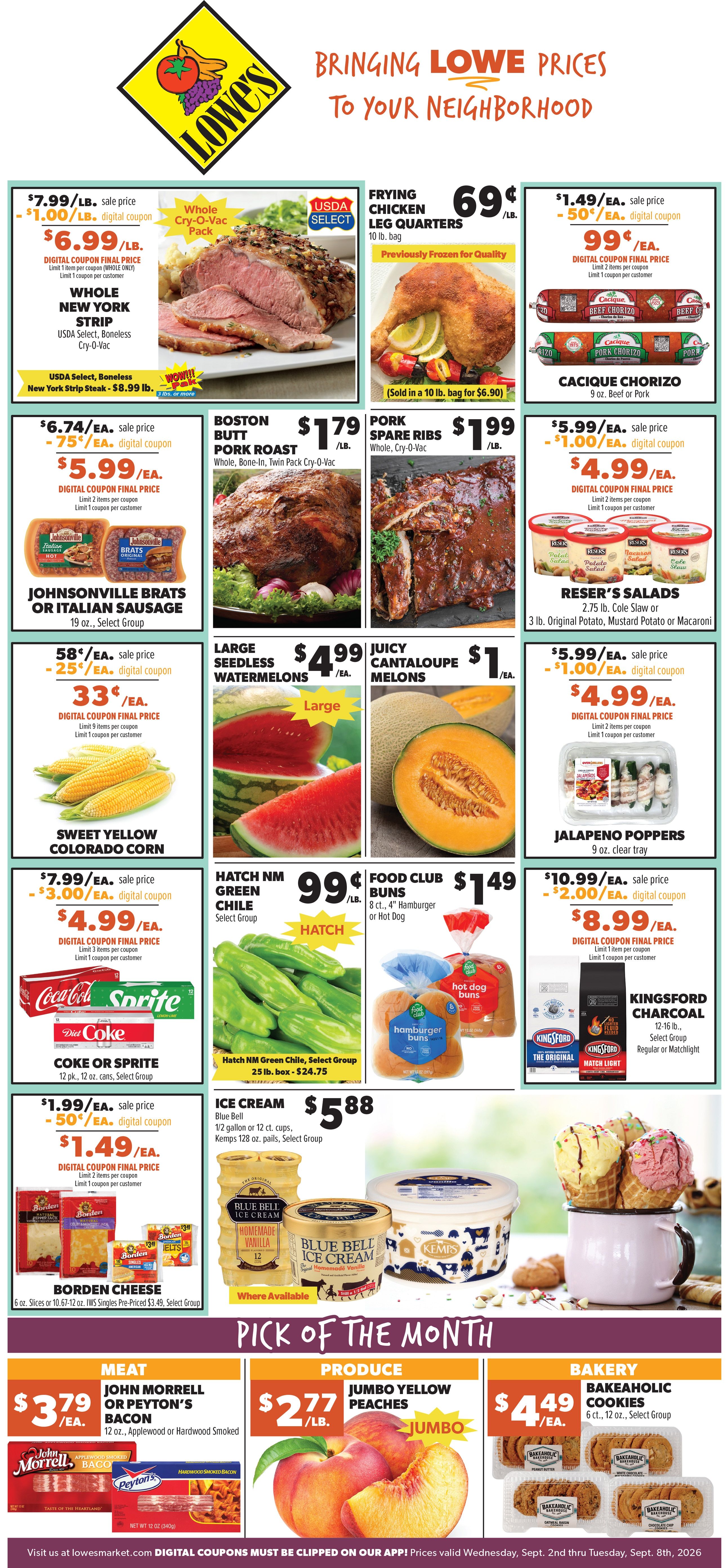 Lowe's Market Weekly Ad September 2 - 8, 2026