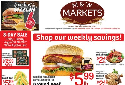 M&W Markets (Council, ID) Weekly Ad August 26 - September 1, 2026