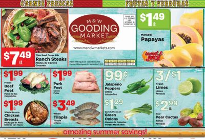 M&W Markets (Gooding, ID) Weekly Ad August 26 - September 1, 2026