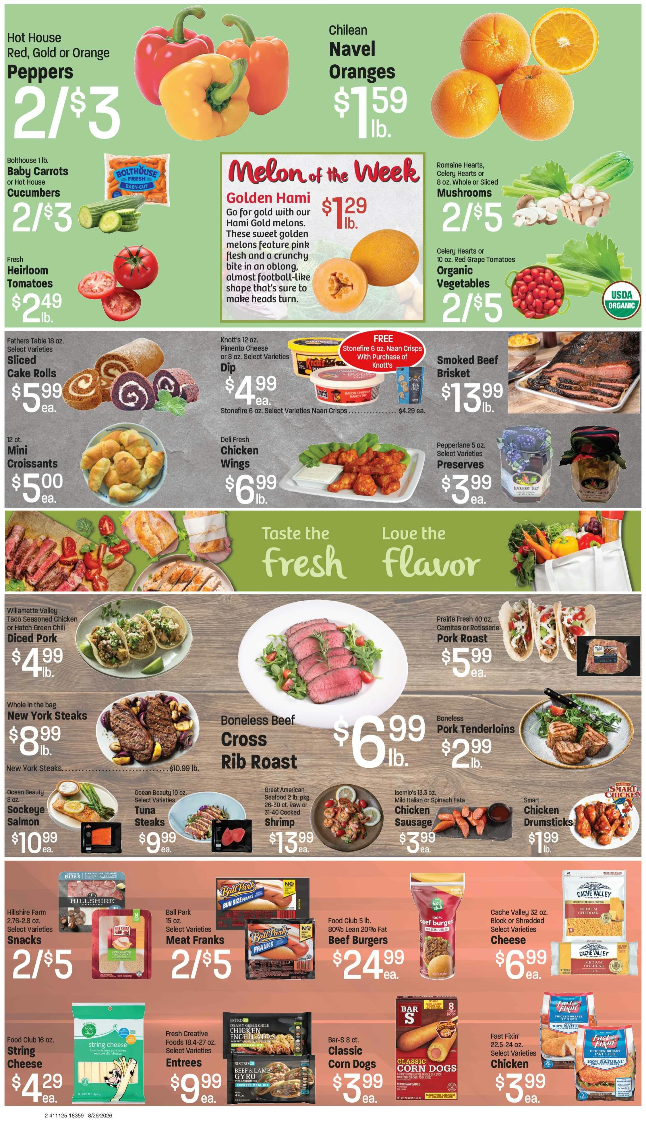 M&W Markets (Nyssa, OR) Weekly Ad August 26 - September 1, 2026