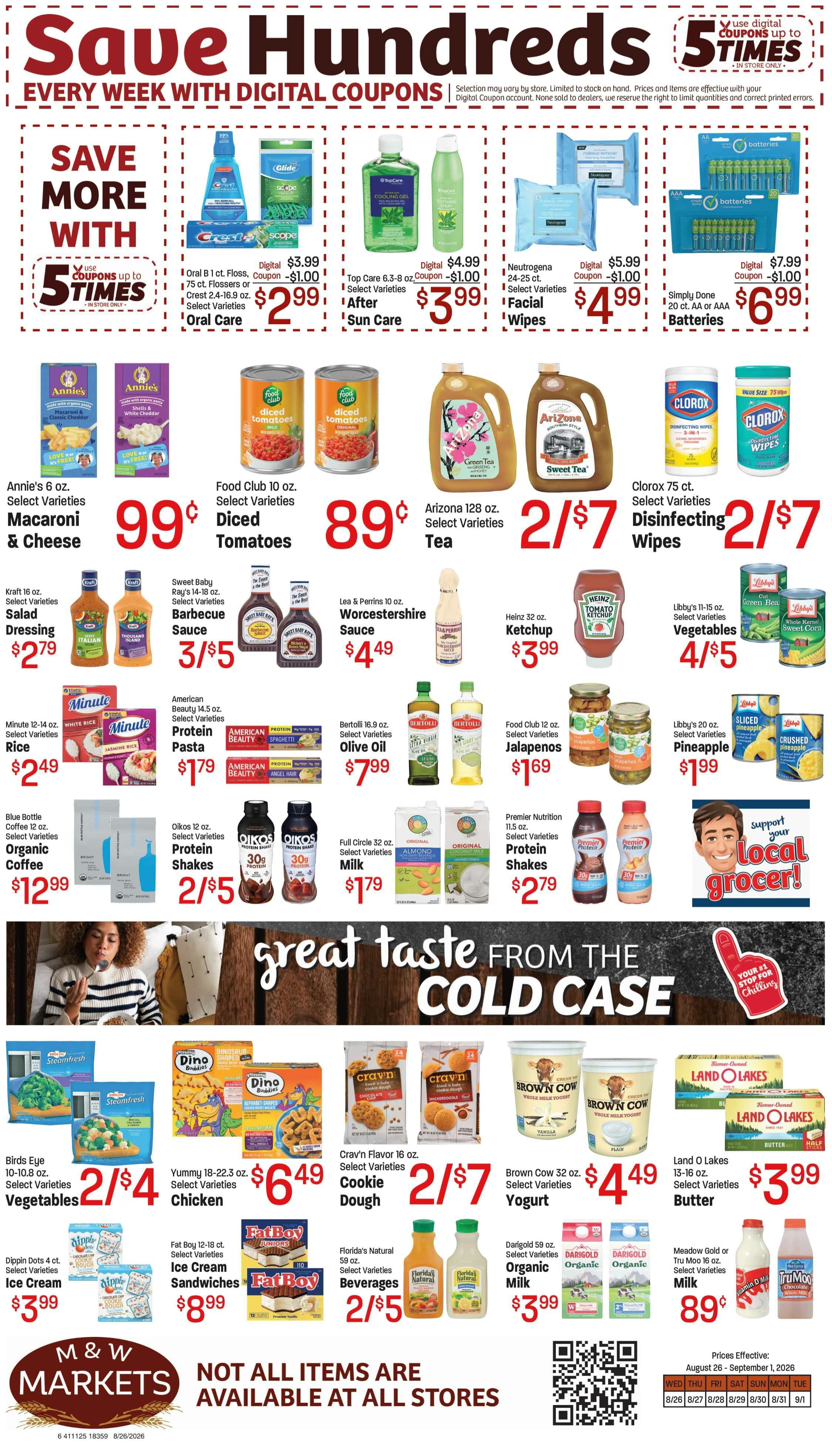 M&W Markets (Nyssa, OR) Weekly Ad August 26 - September 1, 2026