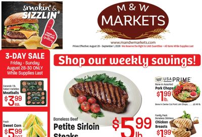 M&W Markets (Parma, ID) Weekly Ad August 26 - September 2, 2026