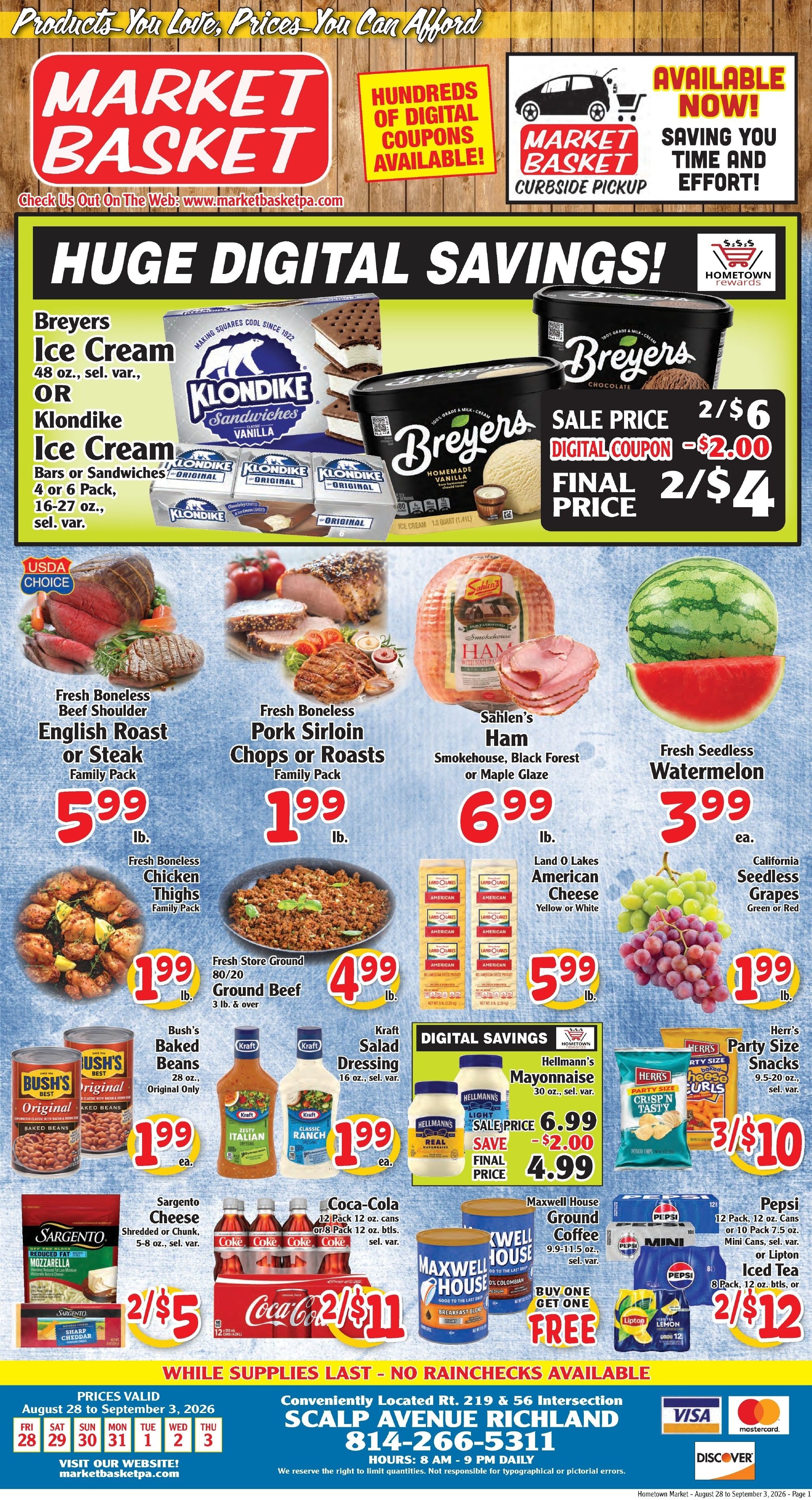 Market Basket Pennsylvania Weekly Ad August 28 - September 3, 2026