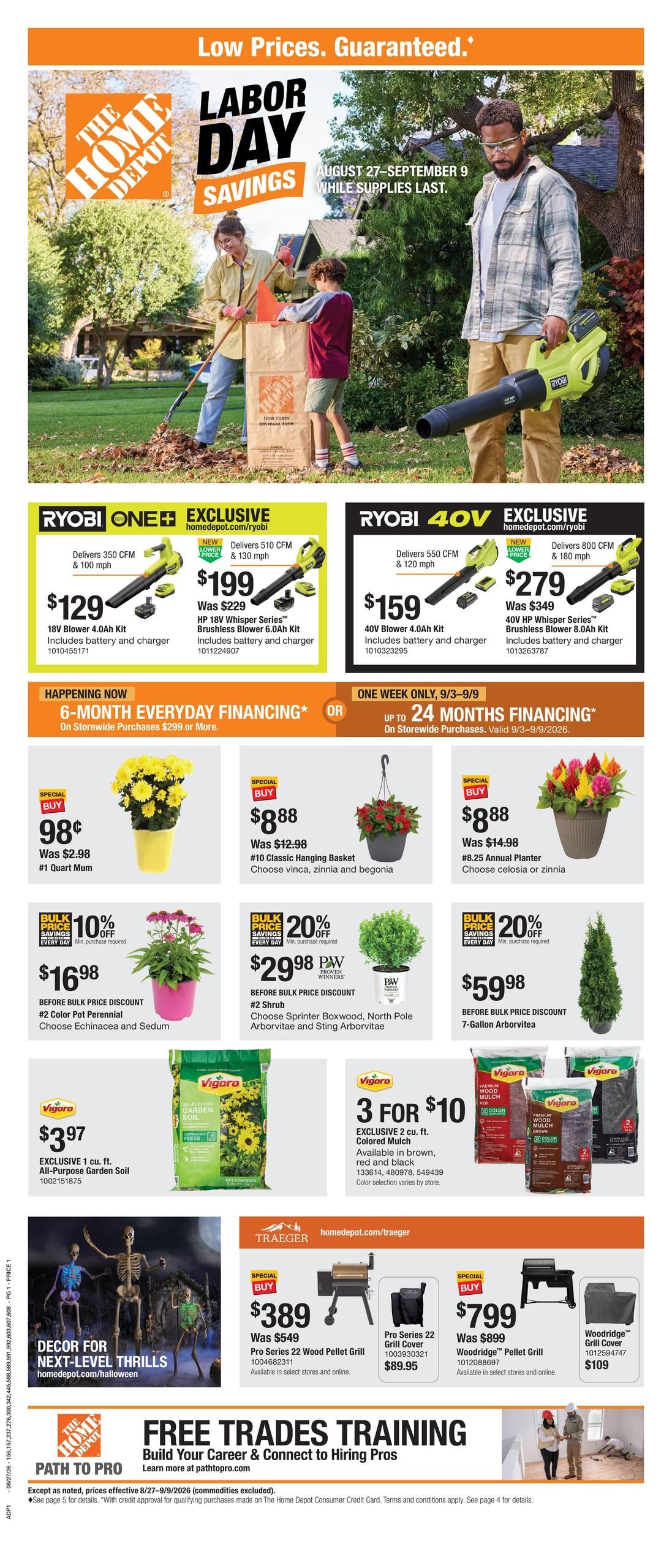 Home Depot (Ingalls–Maxwell Area, IN) Labor Day Savings Weekly Ad August 27 - September 9, 2026