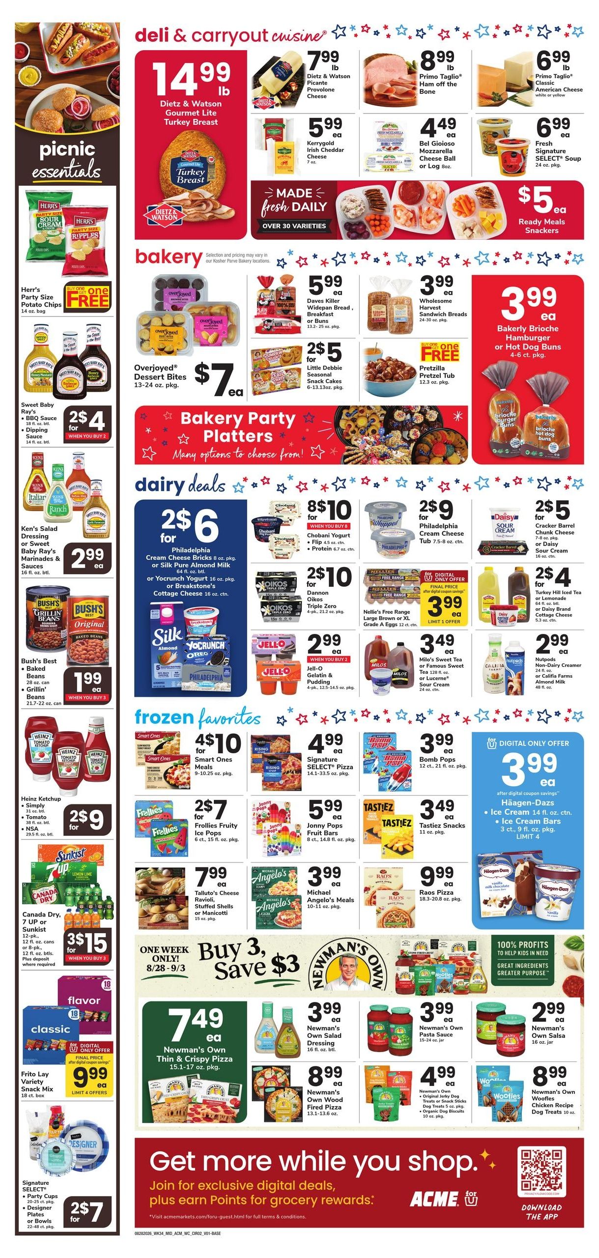 Acme Markets (Allentown Area, PA) Weekly Ad August 28 - September 3, 2026