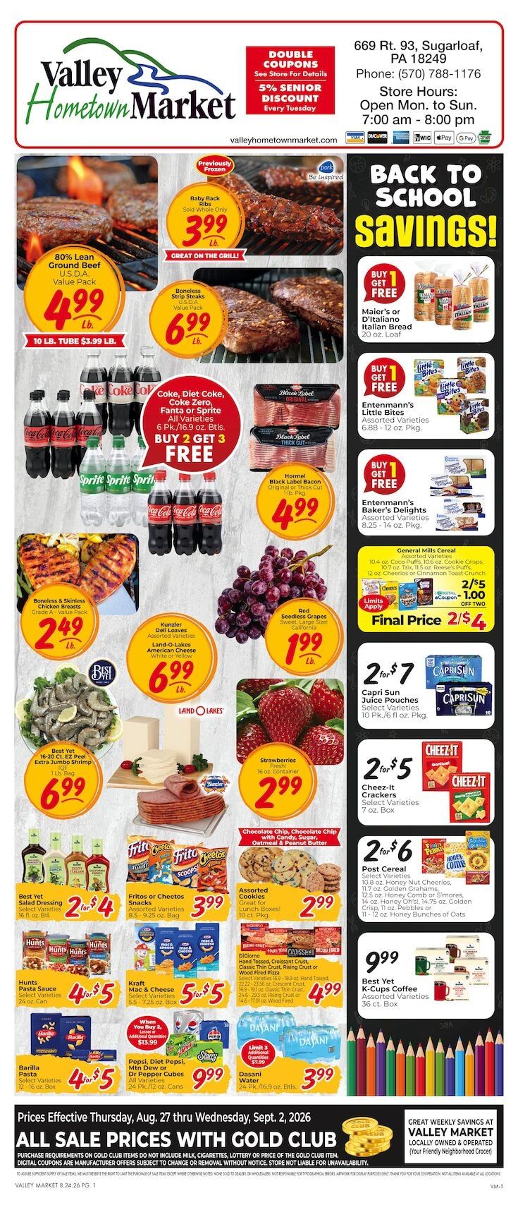 Valley Hometown Market Weekly Ad August 27 - September 2, 2026