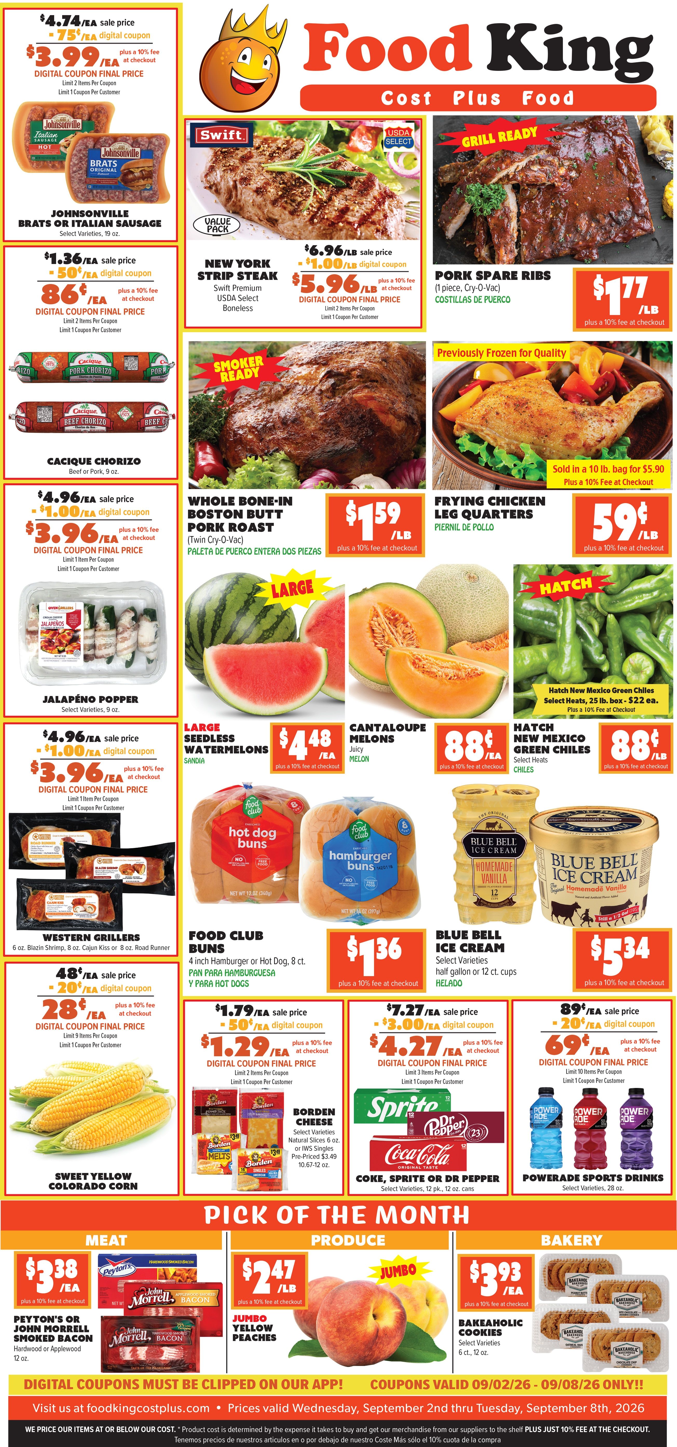 Food King Weekly Ad September 2 - 8, 2026
