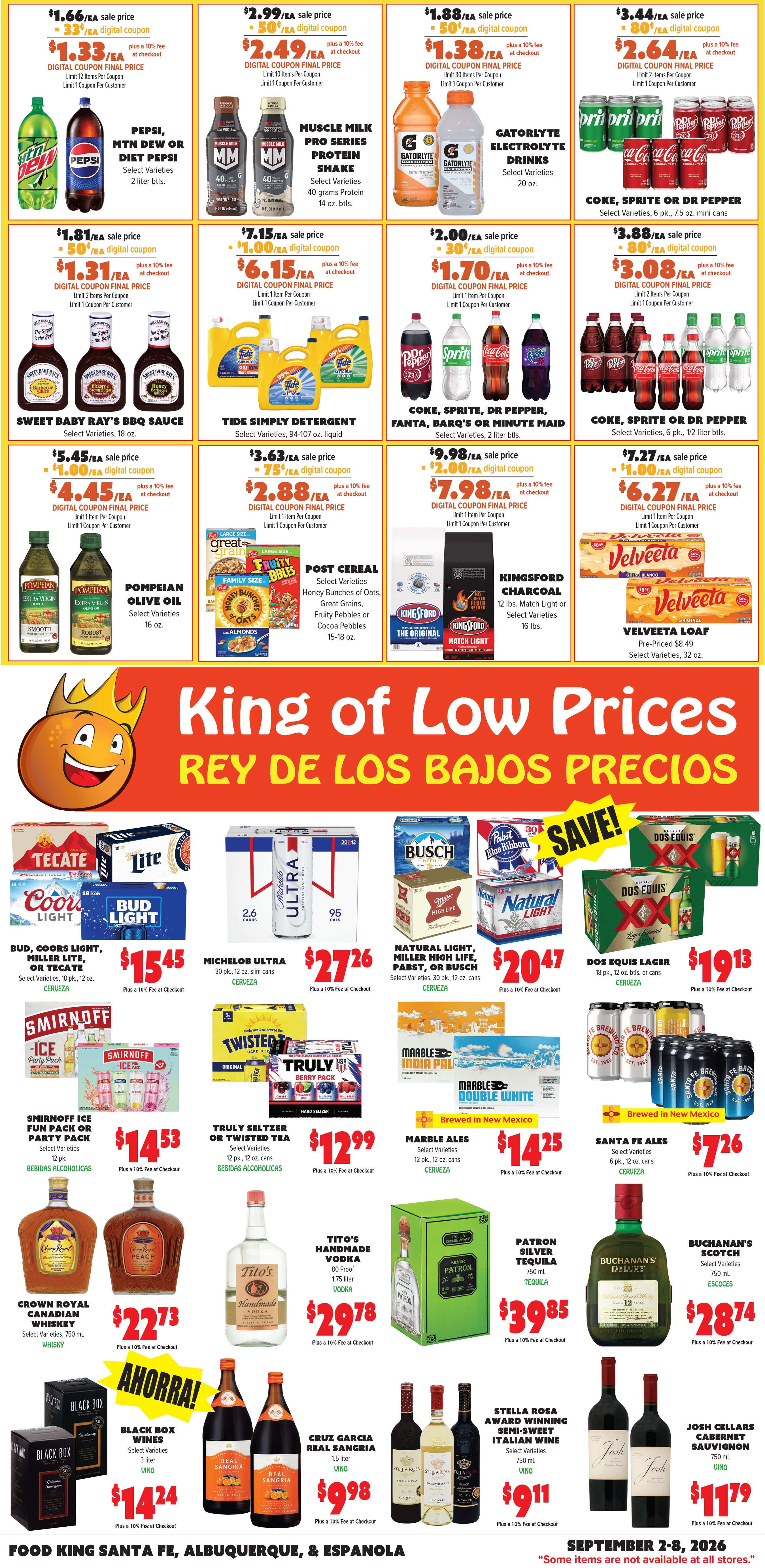 Food King Weekly Ad September 2 - 8, 2026