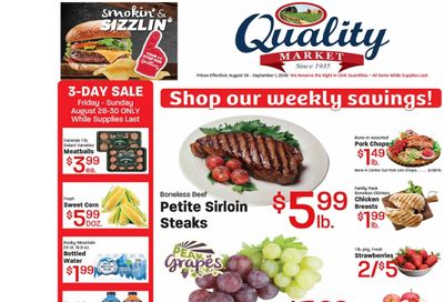 Quality Market Weekly Ad August 26 - September 1, 2026