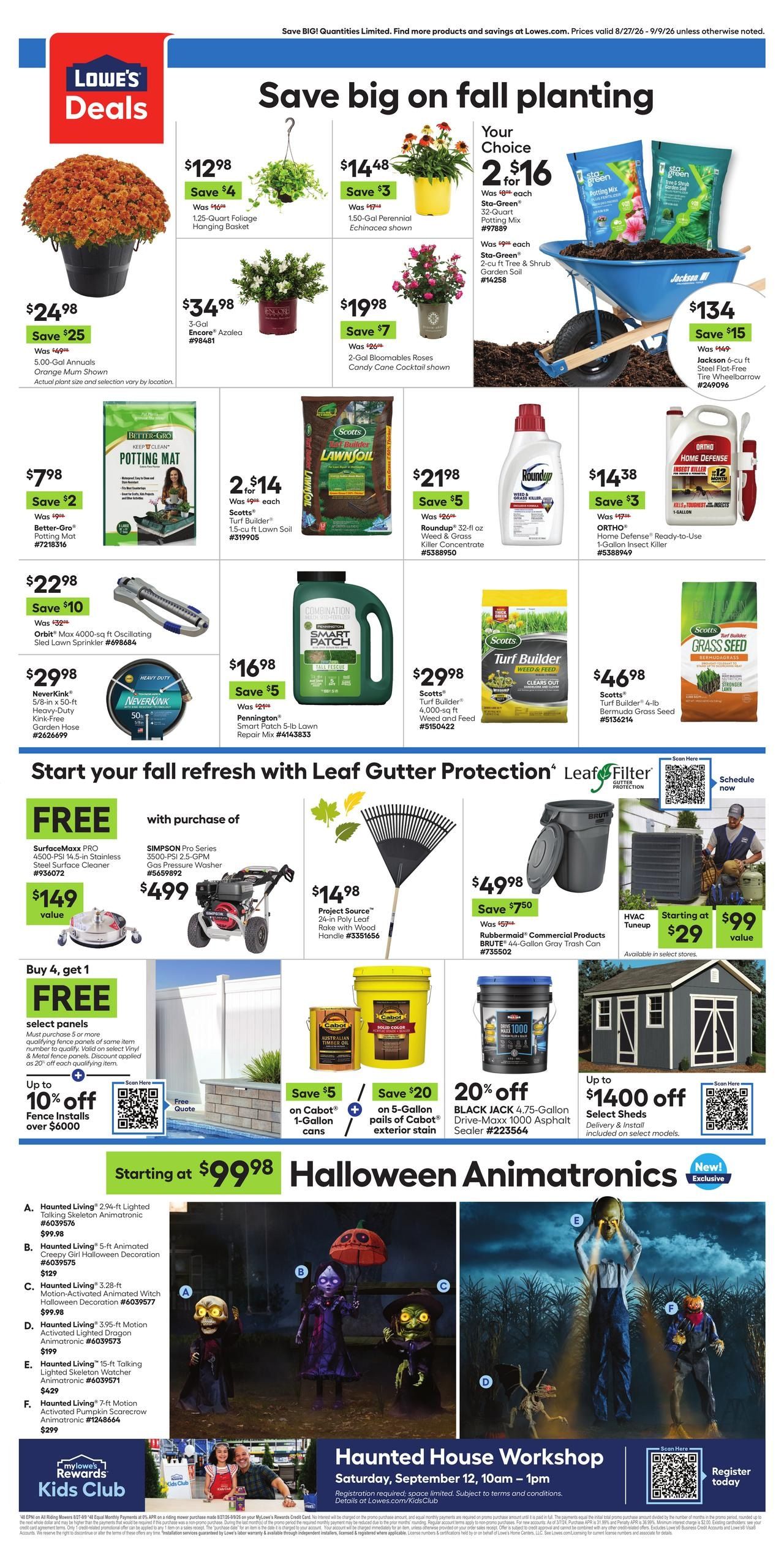 Lowe's (Ashland Area, MS) Weekly Ad August 27 - September 9, 2026