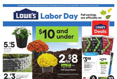 Lowe's (Ocoee Area, FL) Weekly Ad August 27 - September 9, 2026