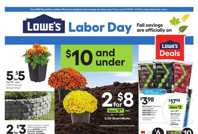 Lowe's (Arabi Area, LA) Weekly Ad August 27 - September 9, 2026