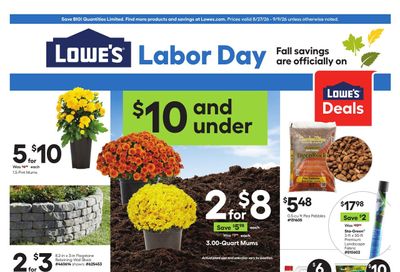 Lowe's Weekly Ad August 27 - September 9, 2026