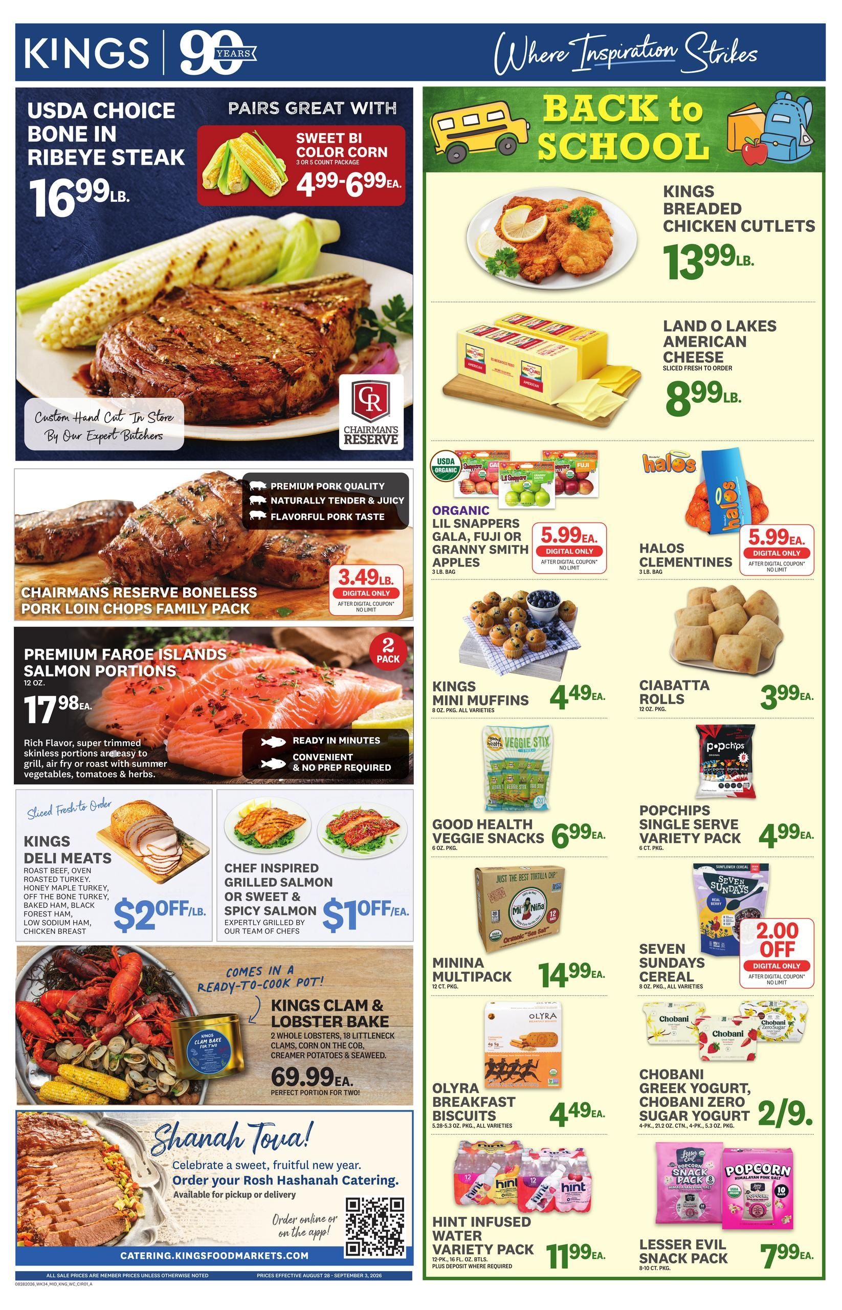 Kings Food Markets Weekly Ad August 28 - September 3, 2026