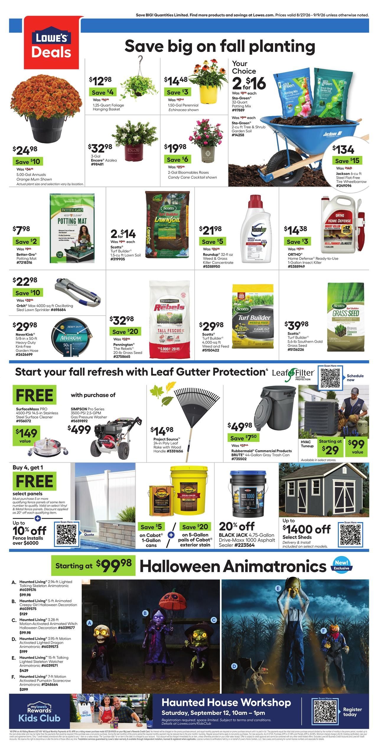 Lowe's (GA) Weekly Ad August 27 - September 9, 2026