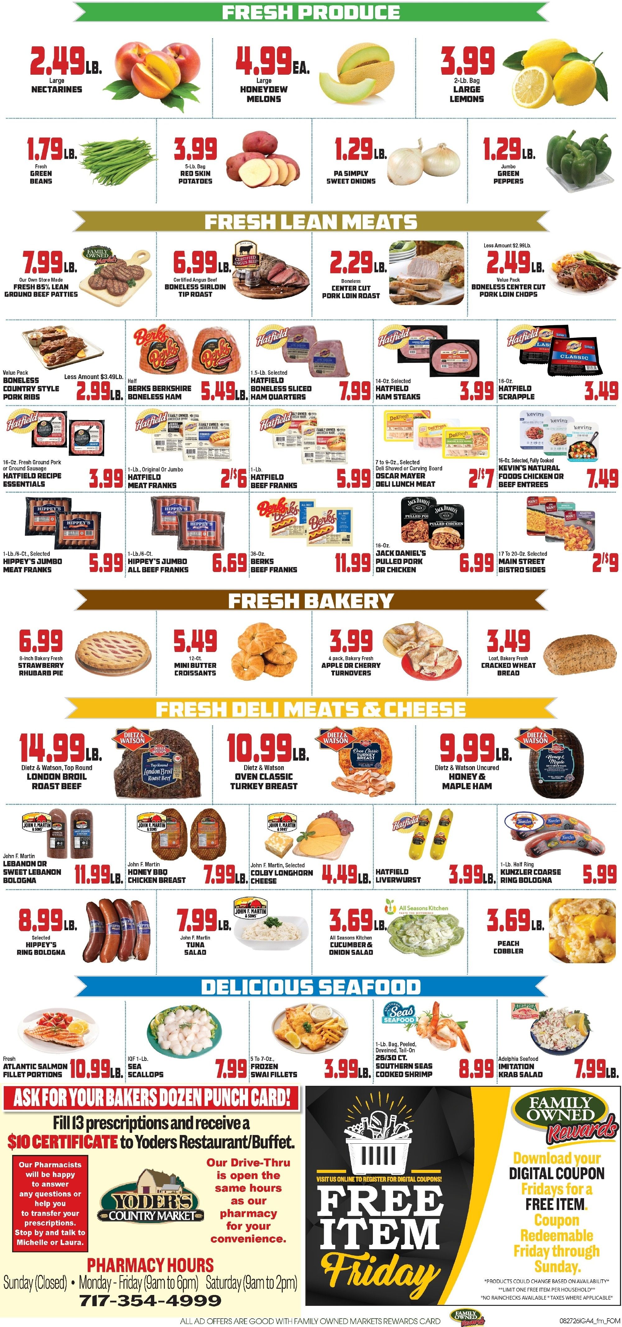John Herr's Village Market Weekly Ad August 26 - September 2, 2026