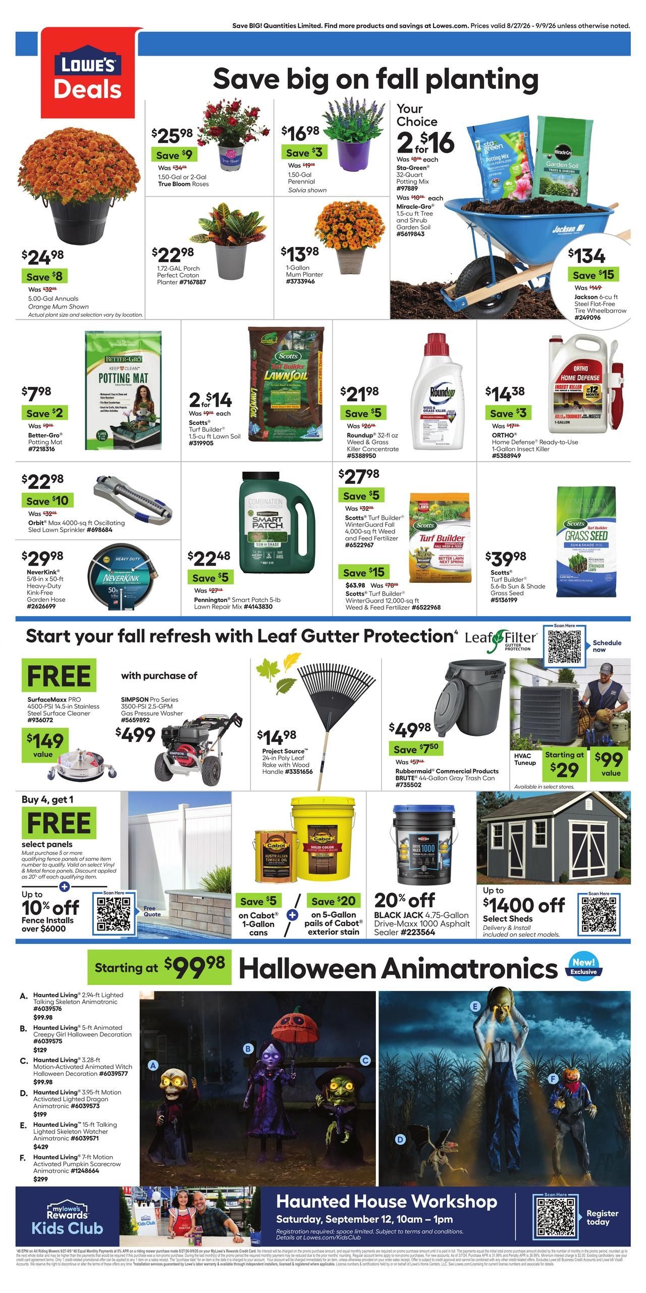 Lowe's (Rangely Area, CO) Weekly Ad August 27 - September 9, 2026