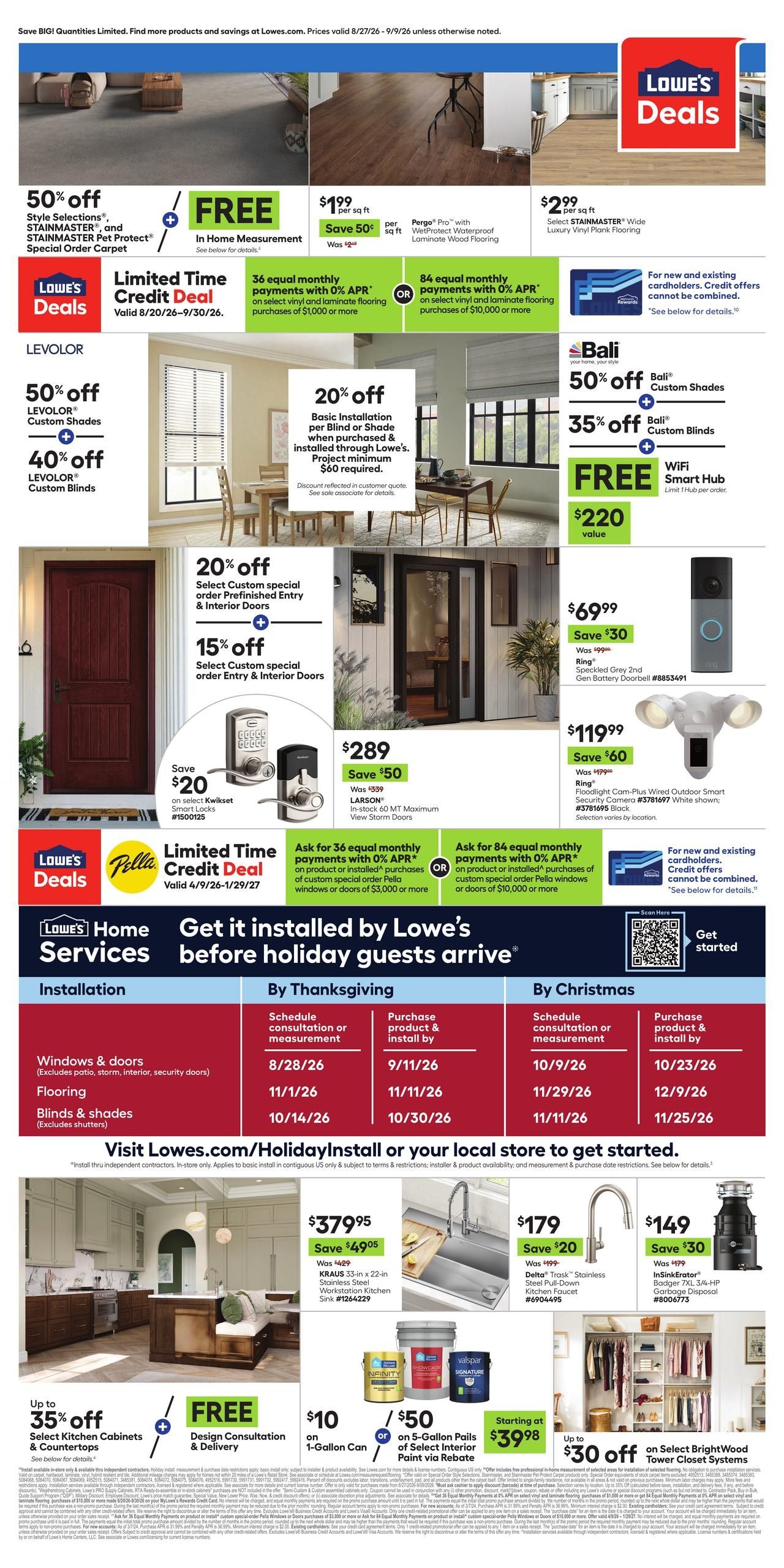 Lowe's (Rangely Area, CO) Weekly Ad August 27 - September 9, 2026