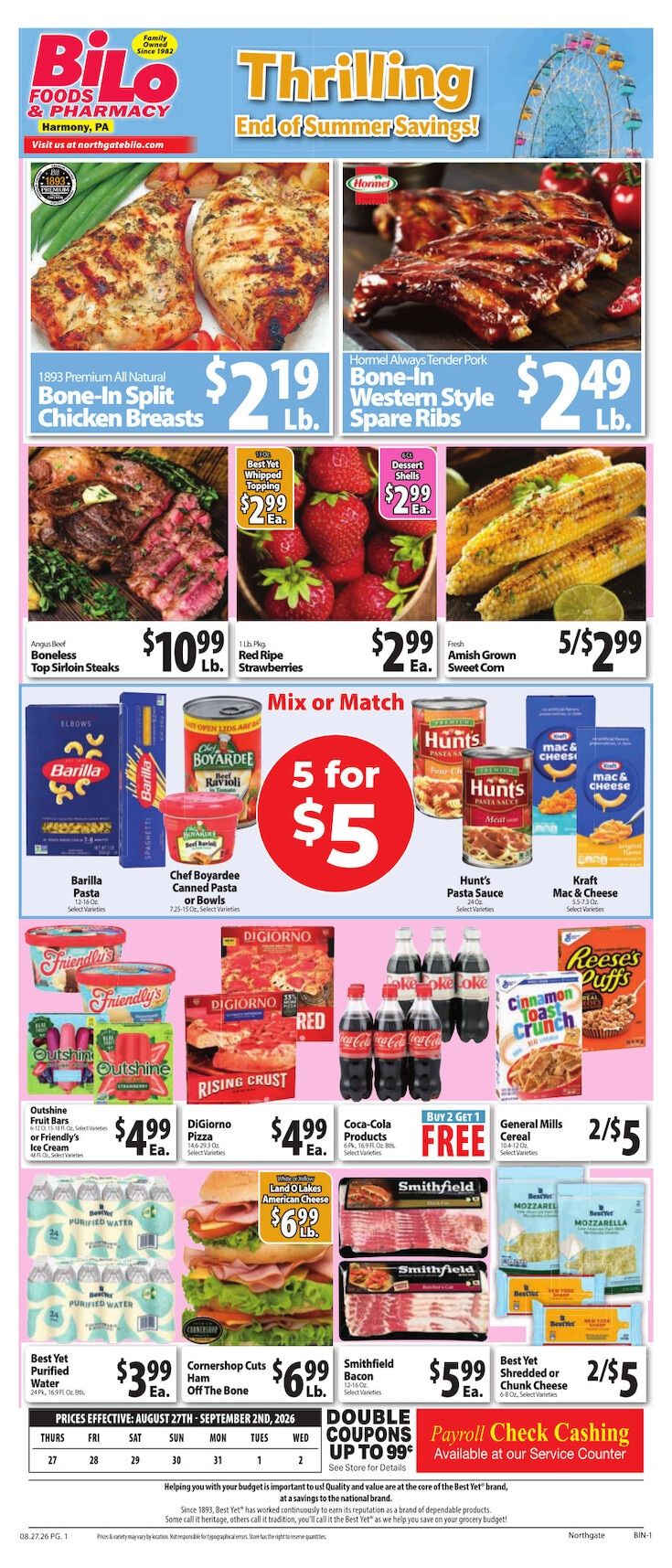 Northgate Bilo Weekly Ad August 27 - September 2, 2026