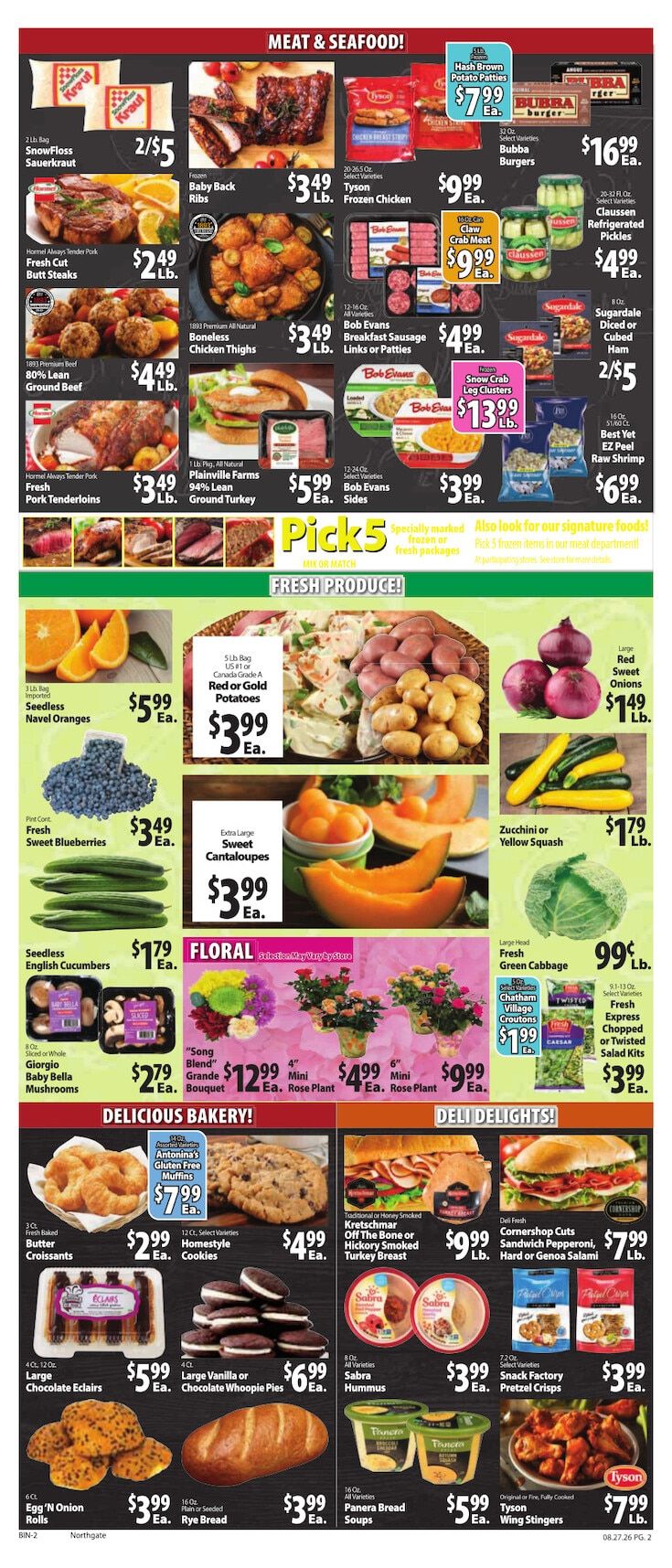 Northgate Bilo Weekly Ad August 27 - September 2, 2026