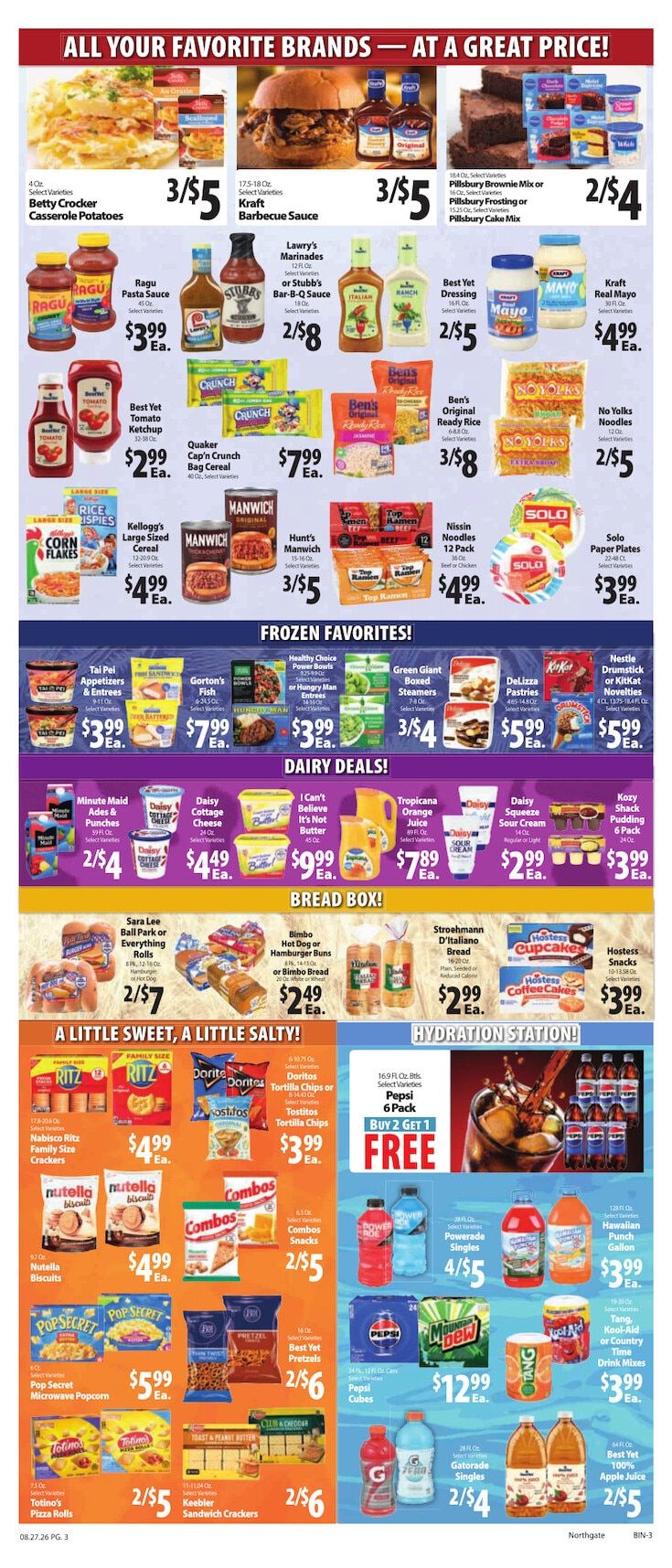Northgate Bilo Weekly Ad August 27 - September 2, 2026