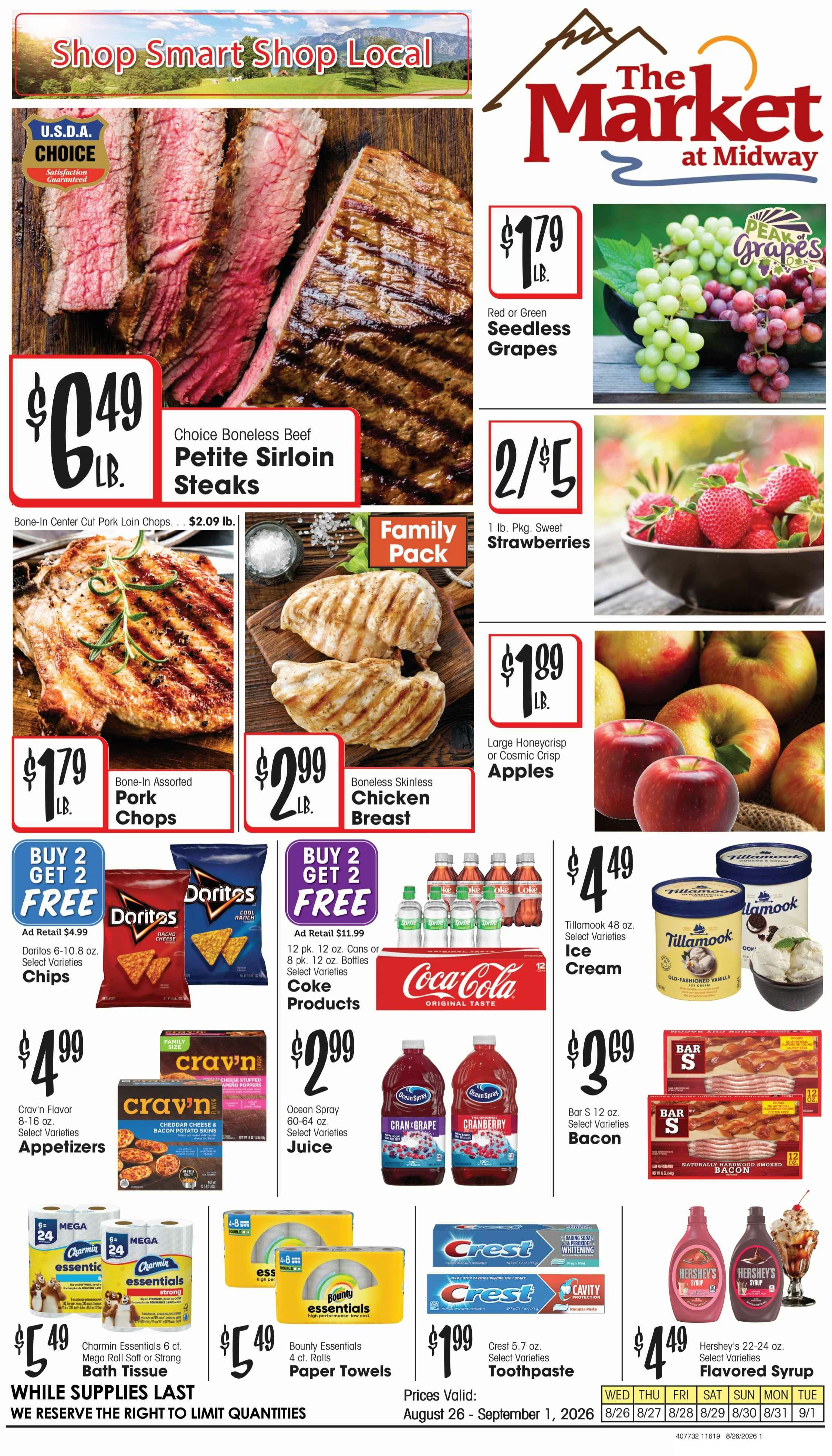 The Market at Midway (42 W Main St, Midway, UT) Weekly Ad August 26 - September 1, 2026