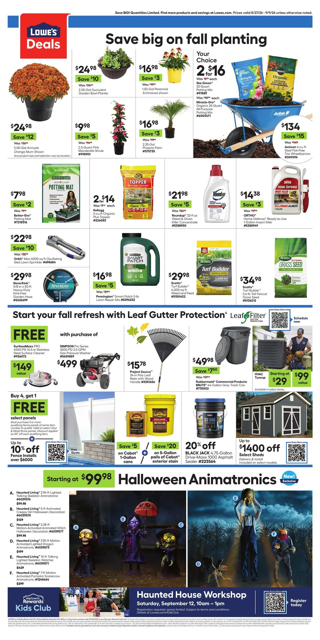 Lowe's (Alhambra Area, CA) Weekly Ad August 27 - September 9, 2026