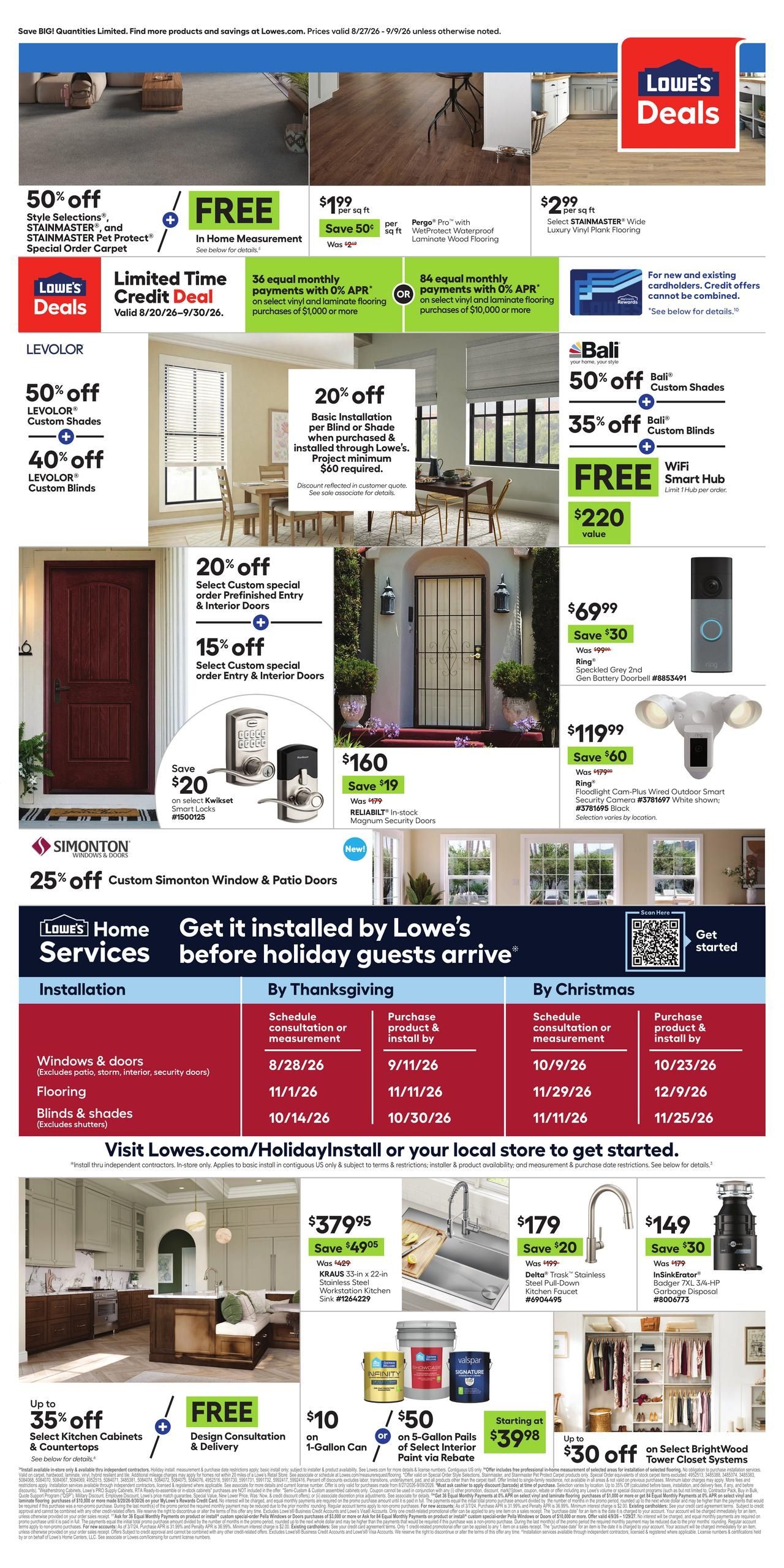 Lowe's (Alhambra Area, CA) Weekly Ad August 27 - September 9, 2026