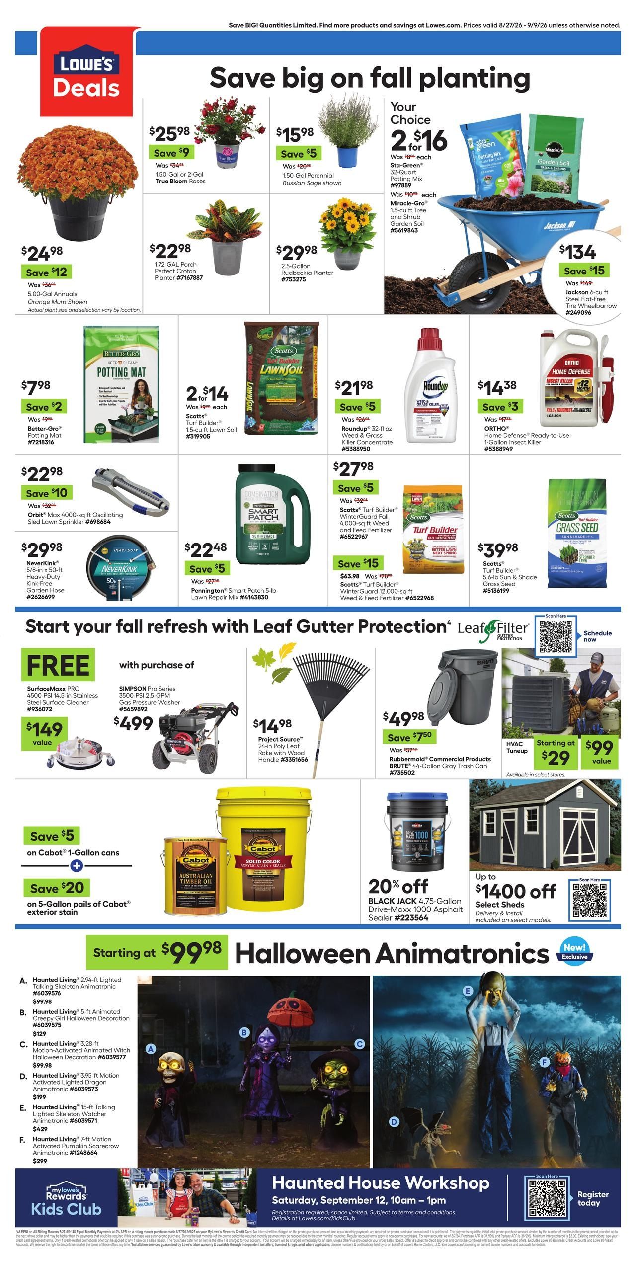 Lowe's (Hot Springs-Rapid City Area, SD) Weekly Ad August 27 - September 9, 2026
