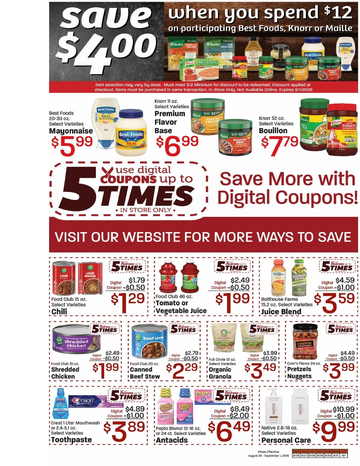 Dick's Market (Centerville, UT) Weekly Ad August 26 - September 1, 2026
